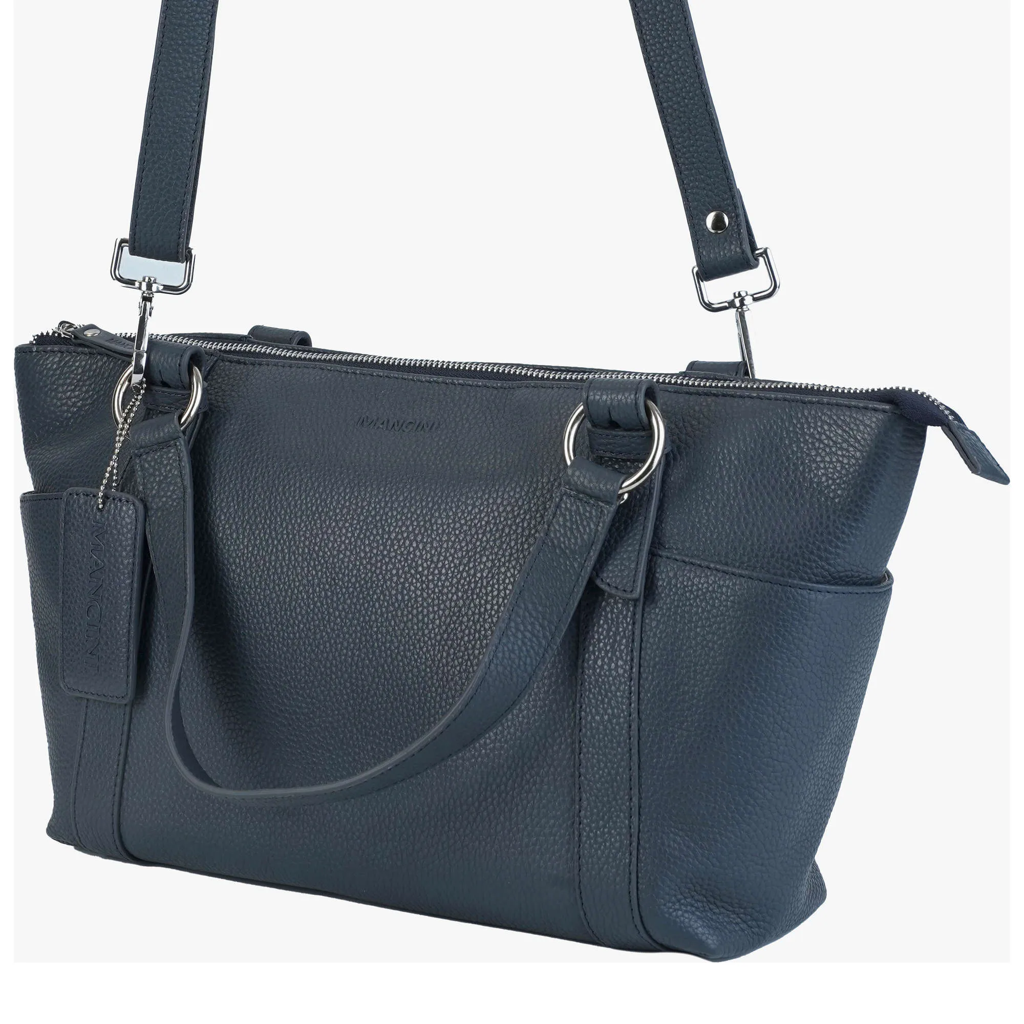 Mancini Pebbled Amelia Crossbody Handbag