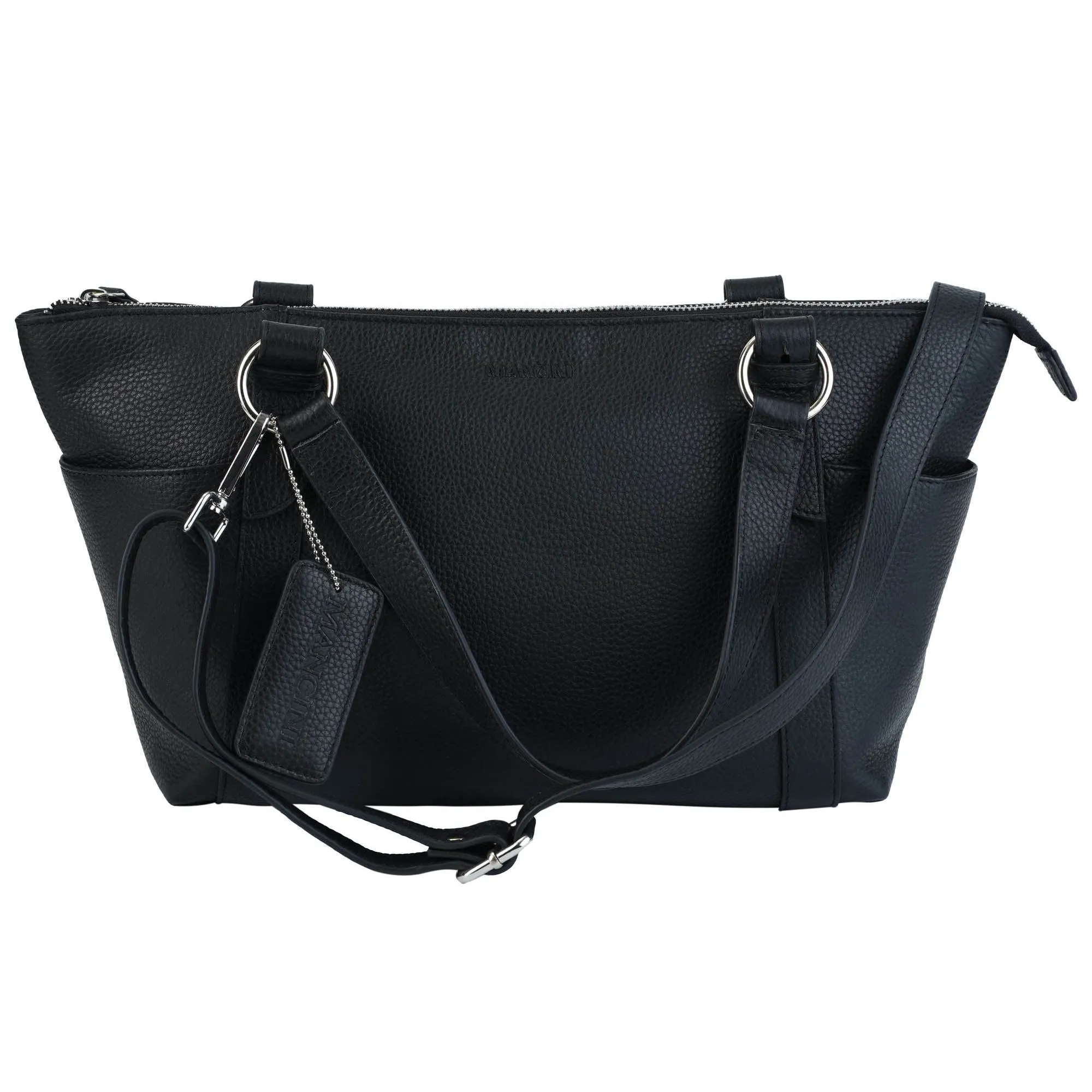 Mancini Pebbled Amelia Crossbody Handbag