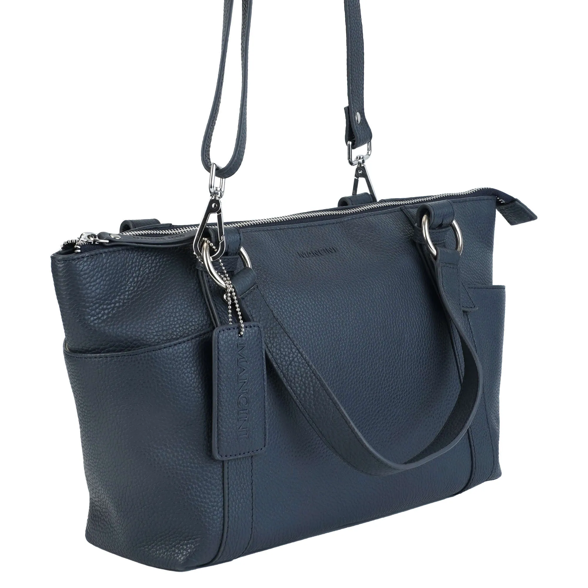 Mancini Pebbled Amelia Crossbody Handbag