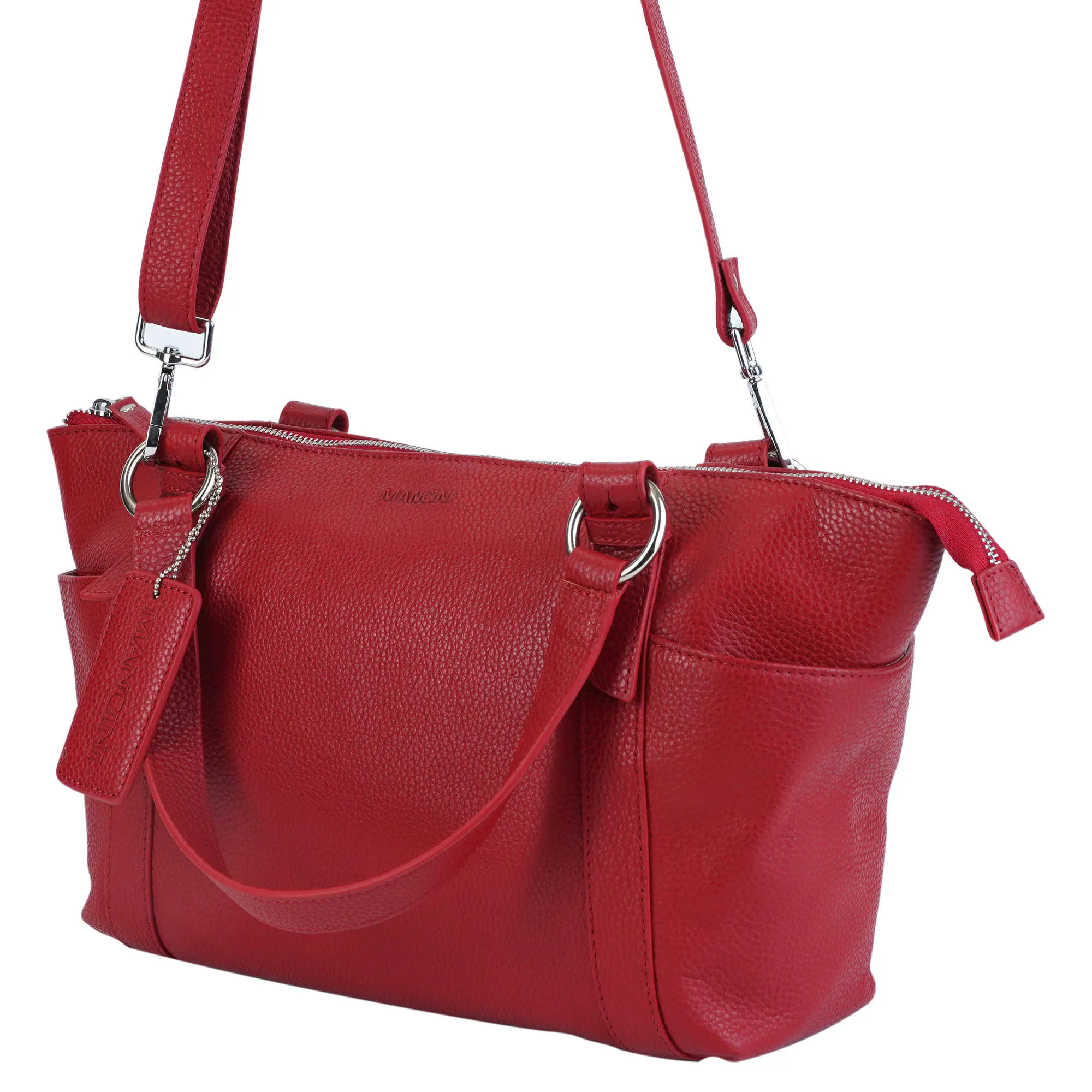 Mancini Pebbled Amelia Crossbody Handbag