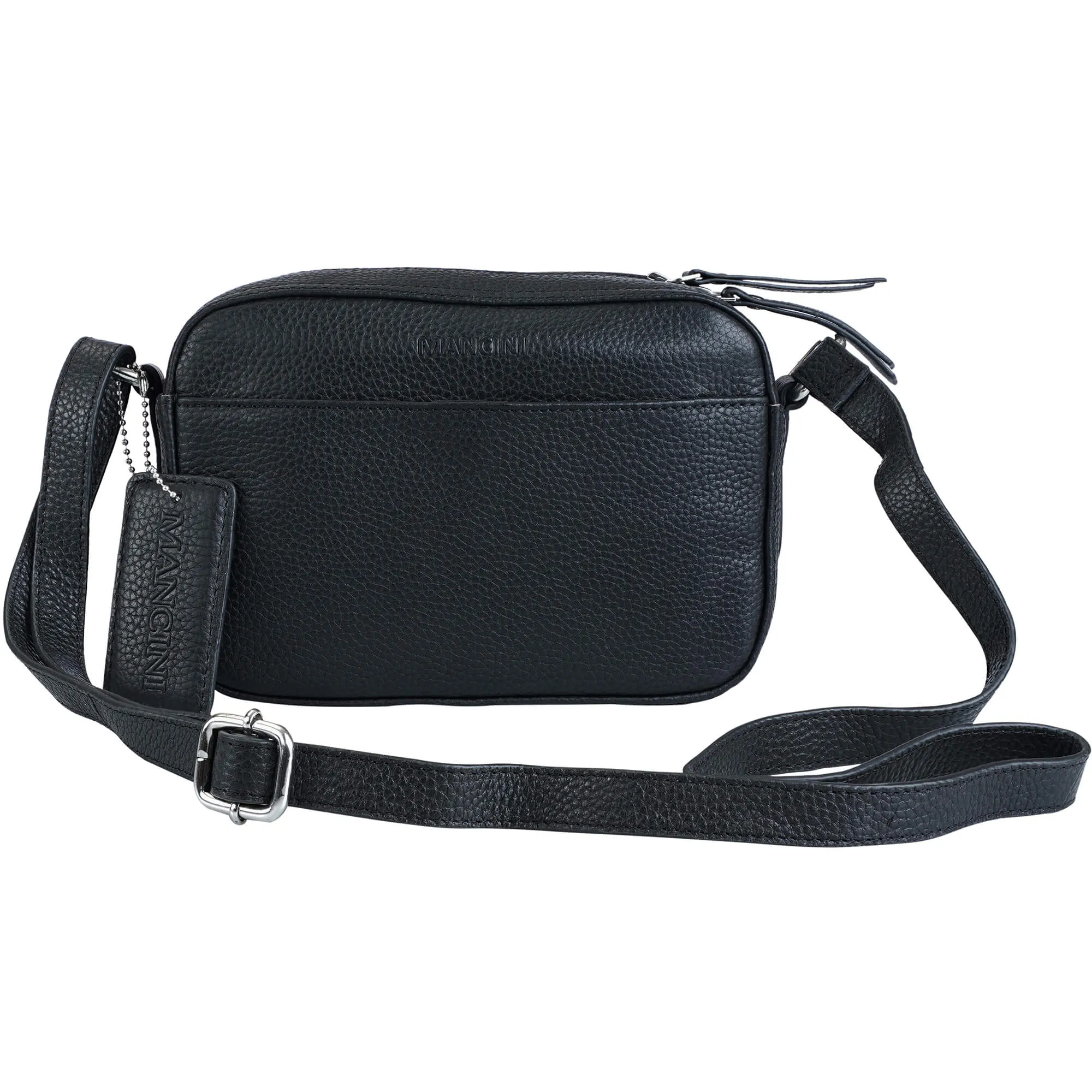 Mancini Pebbled Clara Small Crossbody Bag