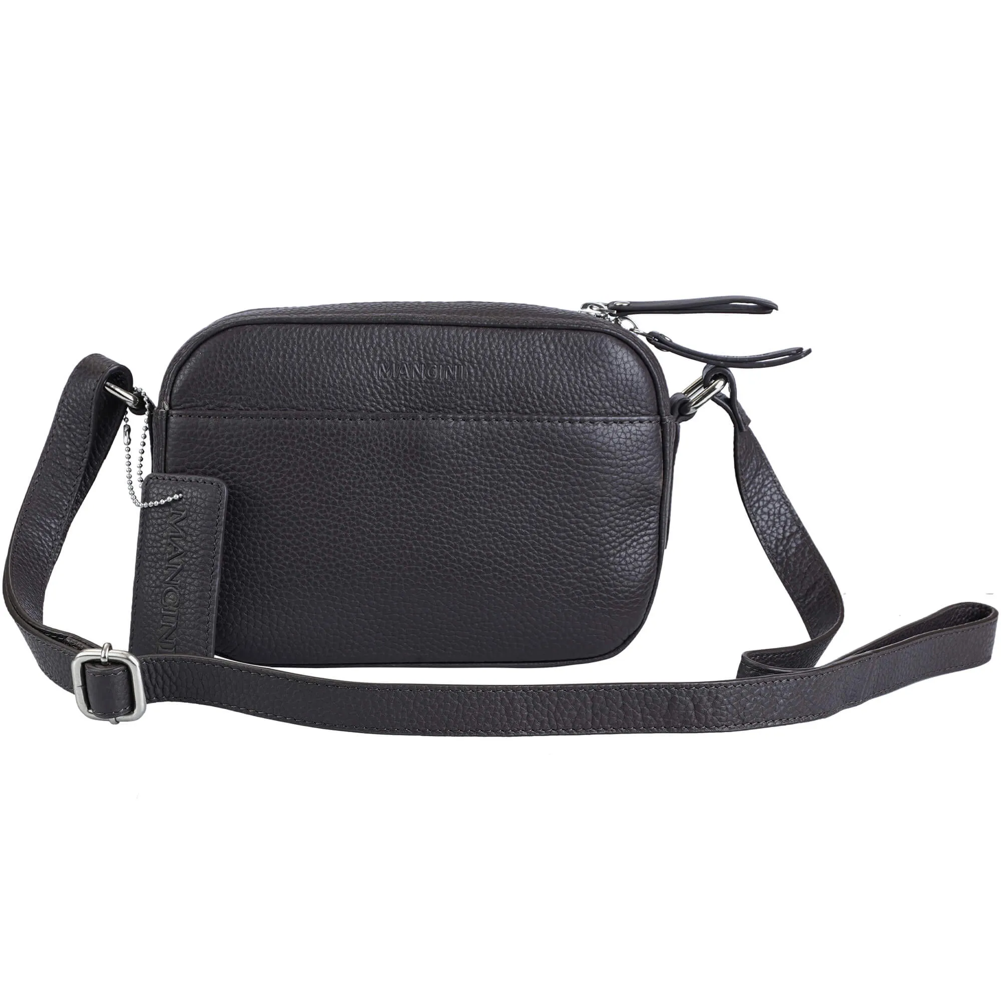 Mancini Pebbled Clara Small Crossbody Bag
