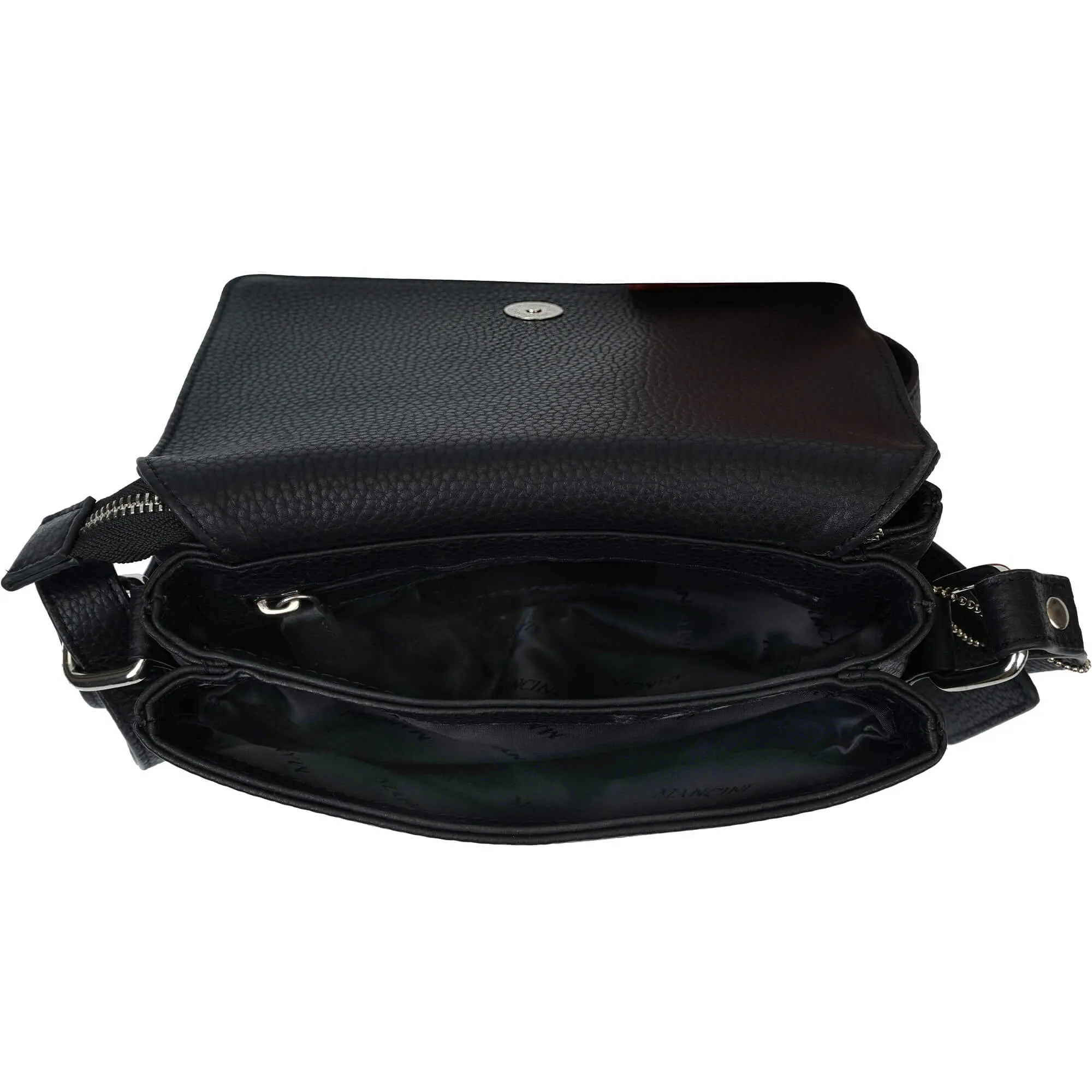 Mancini Pebbled Connie Small Crossbody Handbag