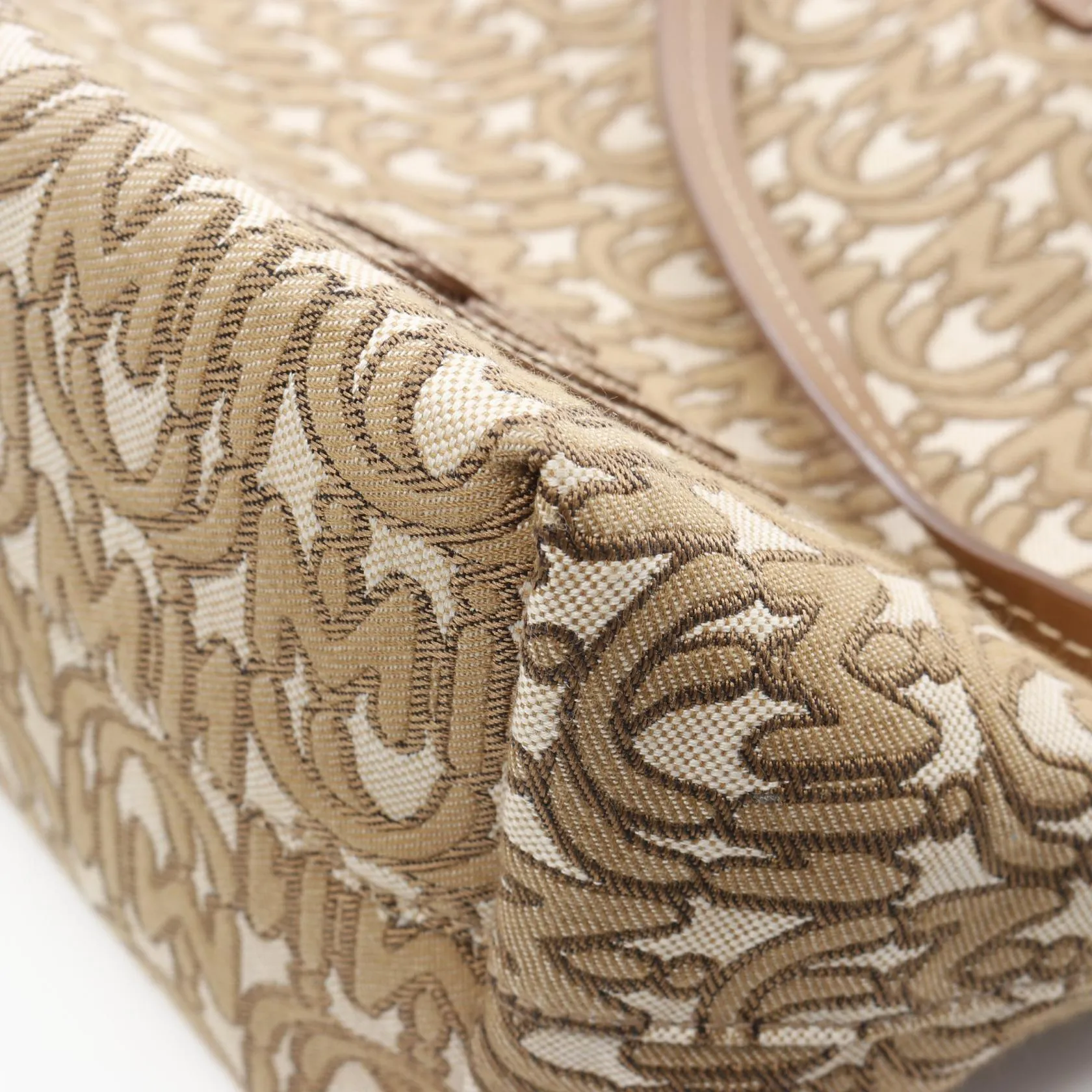 Miu Miu Canvas Leather Tote Bag