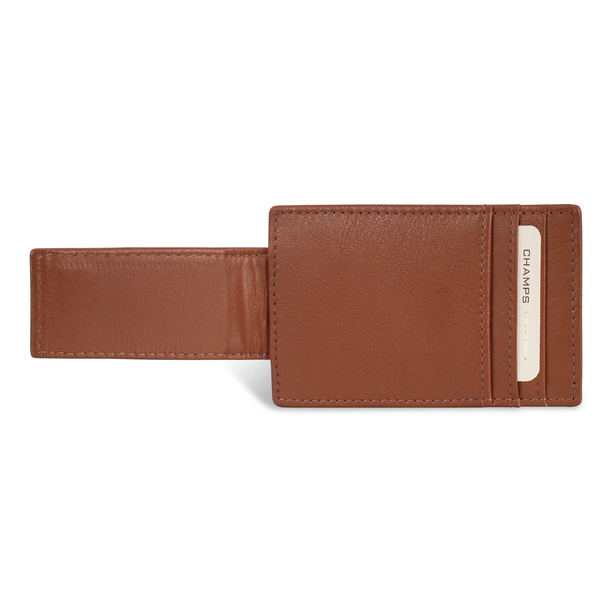 Onyx / Leather Mag Card Case *Drop Ship*