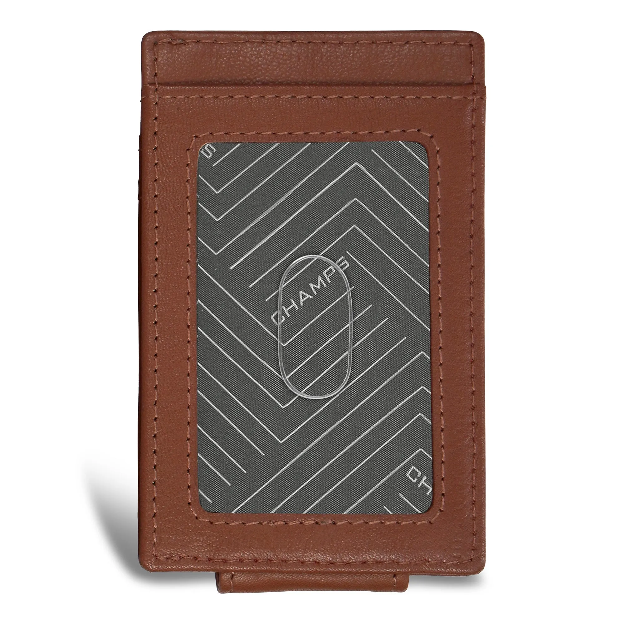 Onyx / Leather Mag Card Case *Drop Ship*