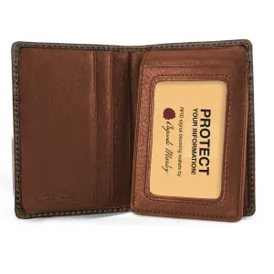 Osgoode Marley Distressed RFID ID Flipfold Wallet 1309 1203