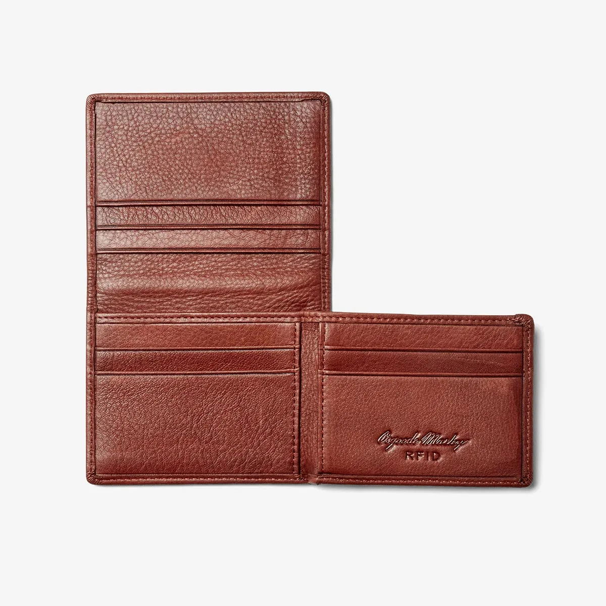 Osgoode Marley Distressed RFID ID Flipfold Wallet 1309 1203