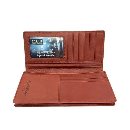 Osgoode Marley RFID Checkbook Wallet w/ Pocket 1276