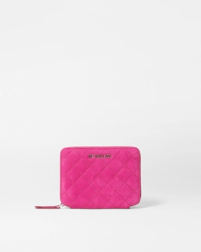 Raspberry Nubuck Passport Organizer