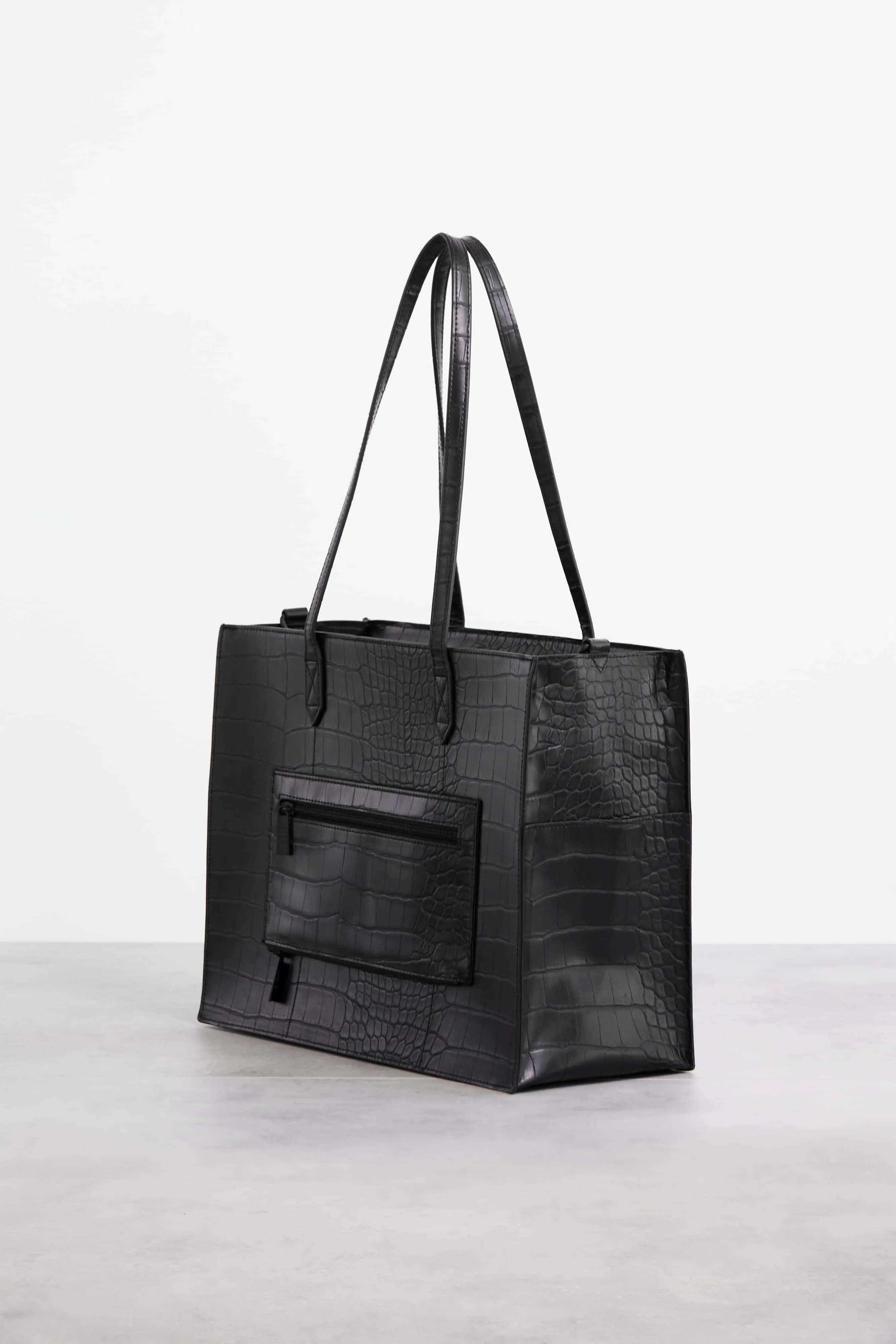 Resale The Work Tote in Black Croc