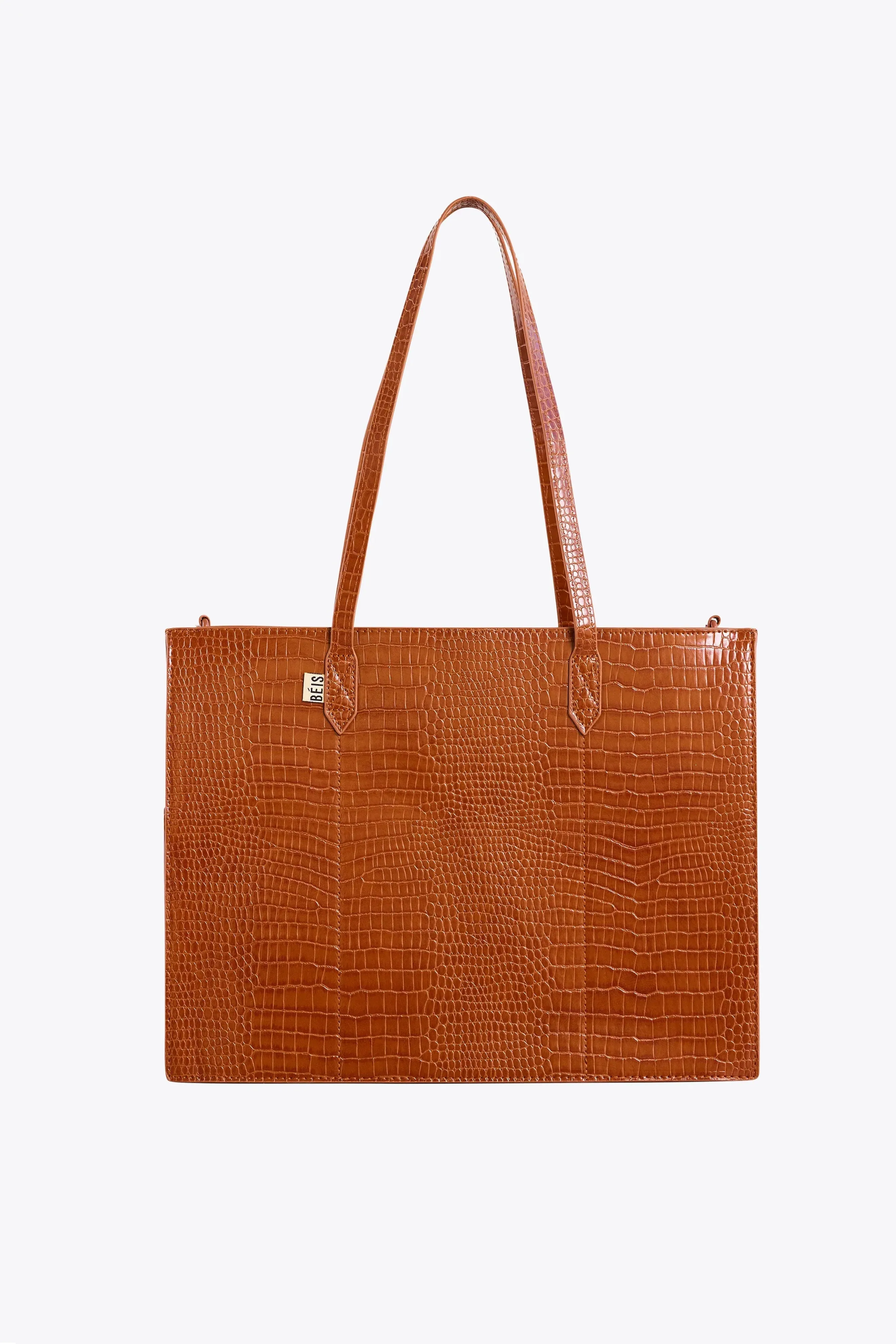 Resale The Work Tote in Cognac Croc