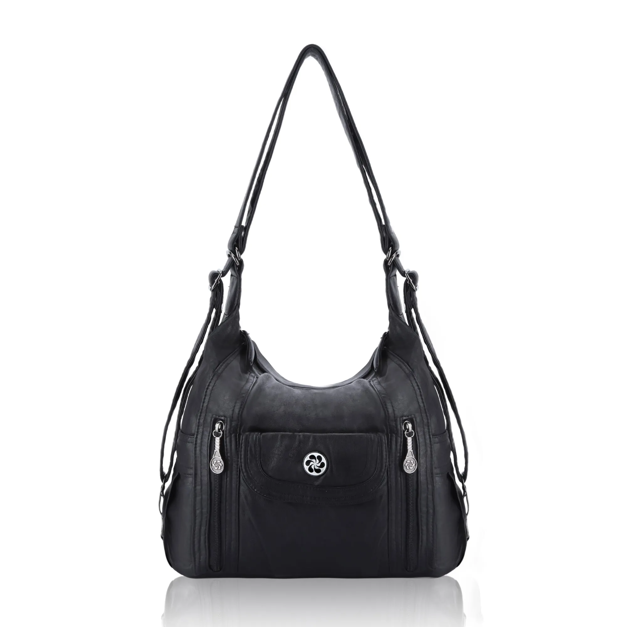 Retro solid color multi-functional traditional design tote bag