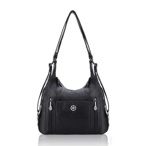 Retro solid color multi-functional traditional design tote bag