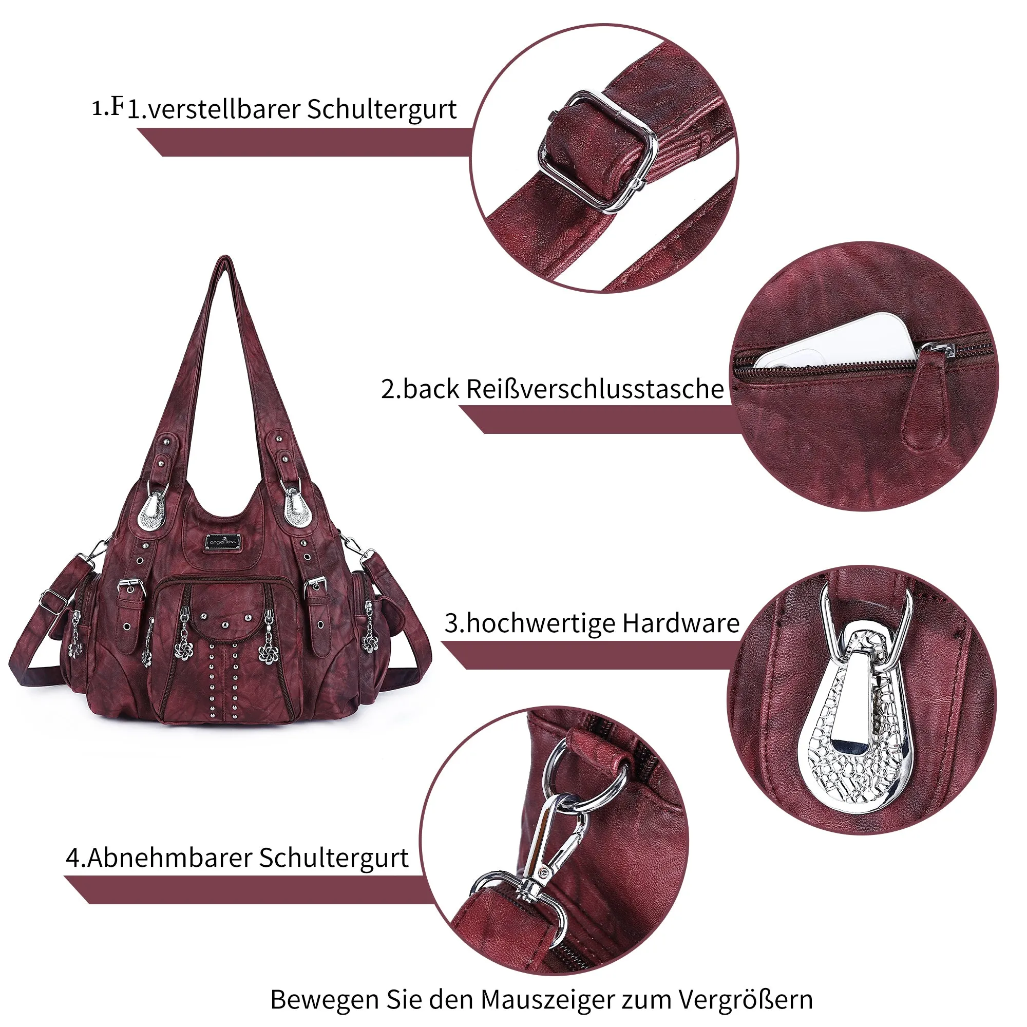 Roomy HOBO Women's Shoulder Bag