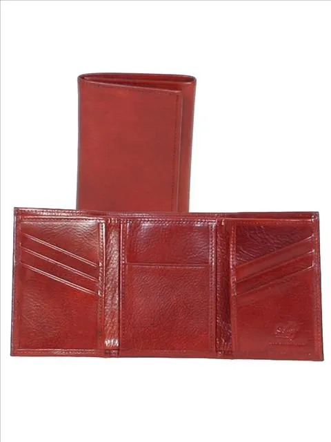 Scully Italian Leather Tri-Fold Wallet Assorted Colors