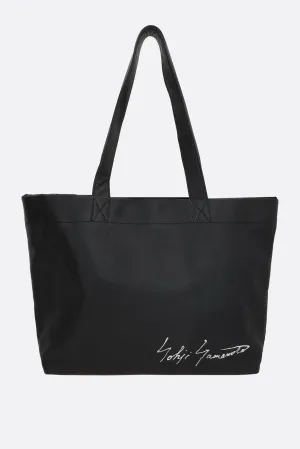 Signature tote bag in grainy leather