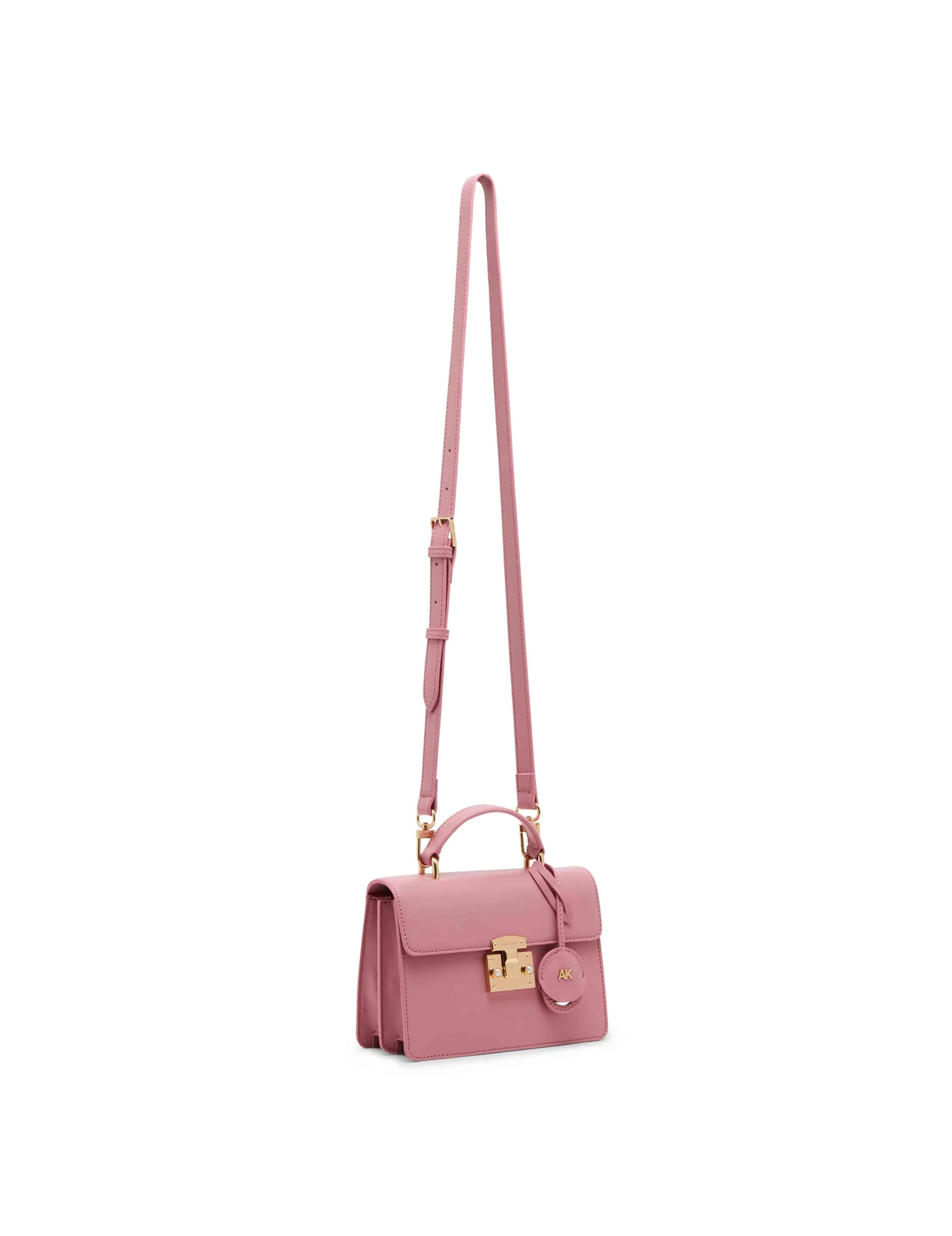Small Top Handle With Mirror And Detachable Strap