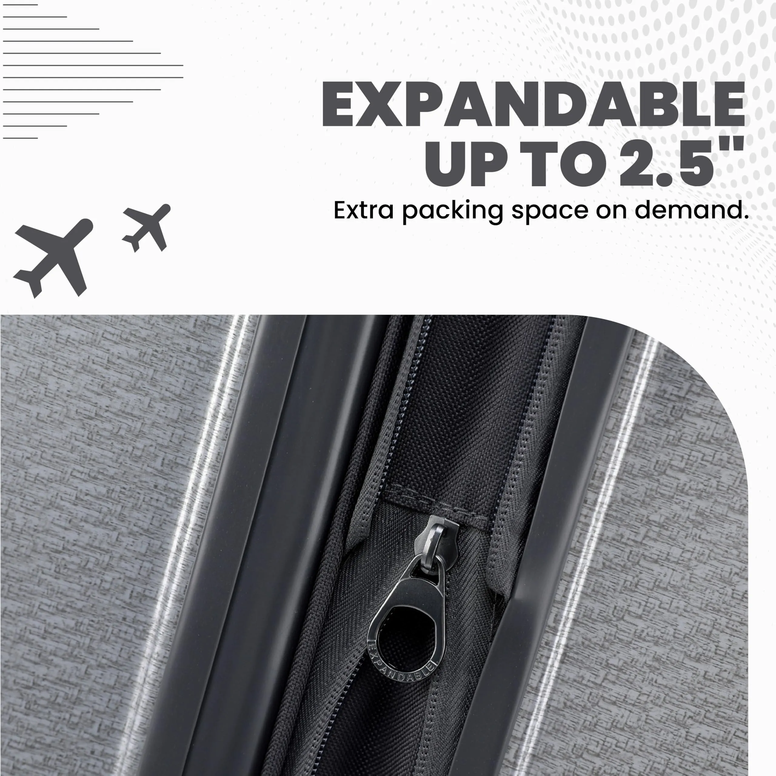 Spyder Traverse Expandable Hardside 3 Piece Spinner Set