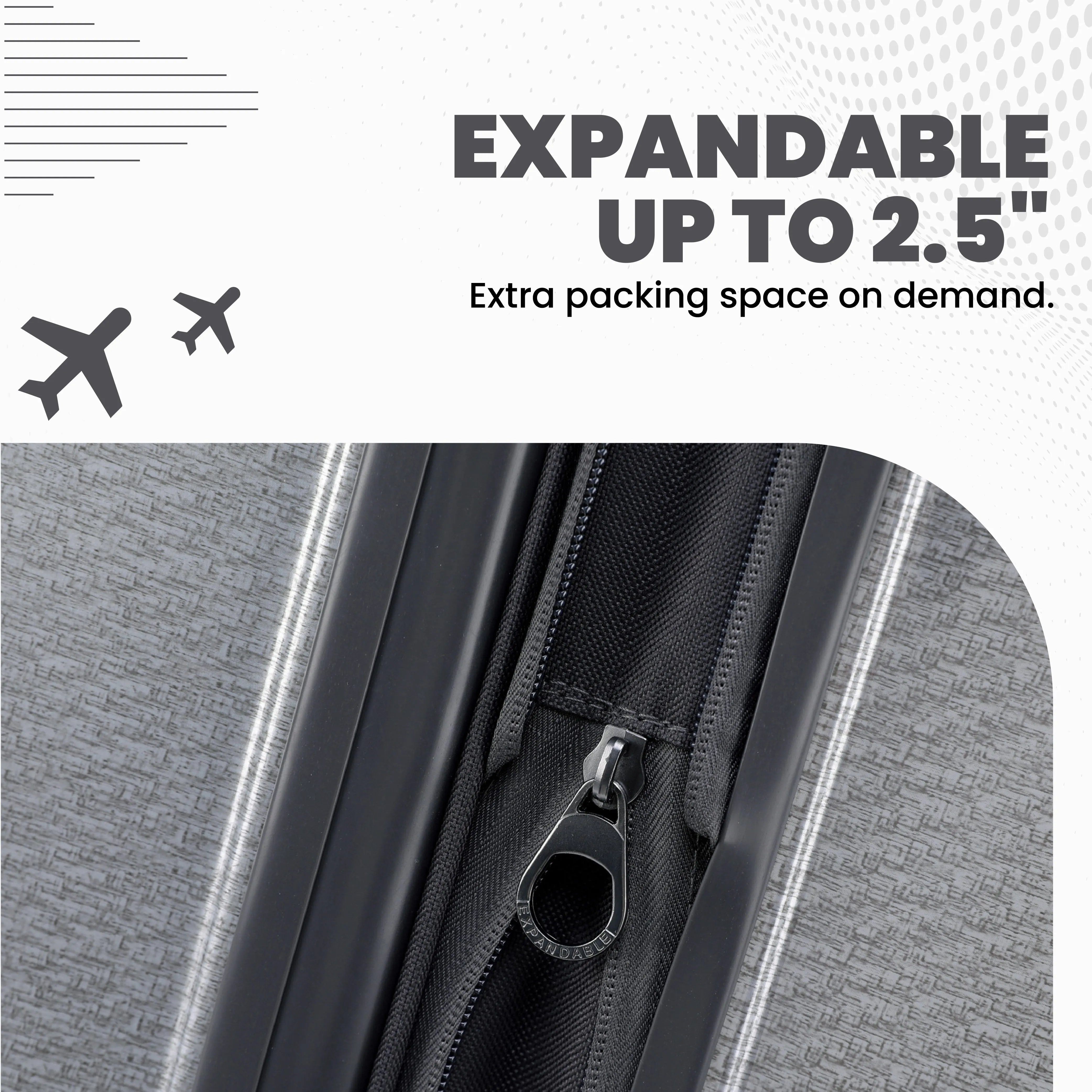 Spyder Traverse Expandable Hardside 3 Piece Spinner Set
