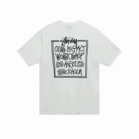 Stüssy Our Legacy Frame Pigment T-shirt White