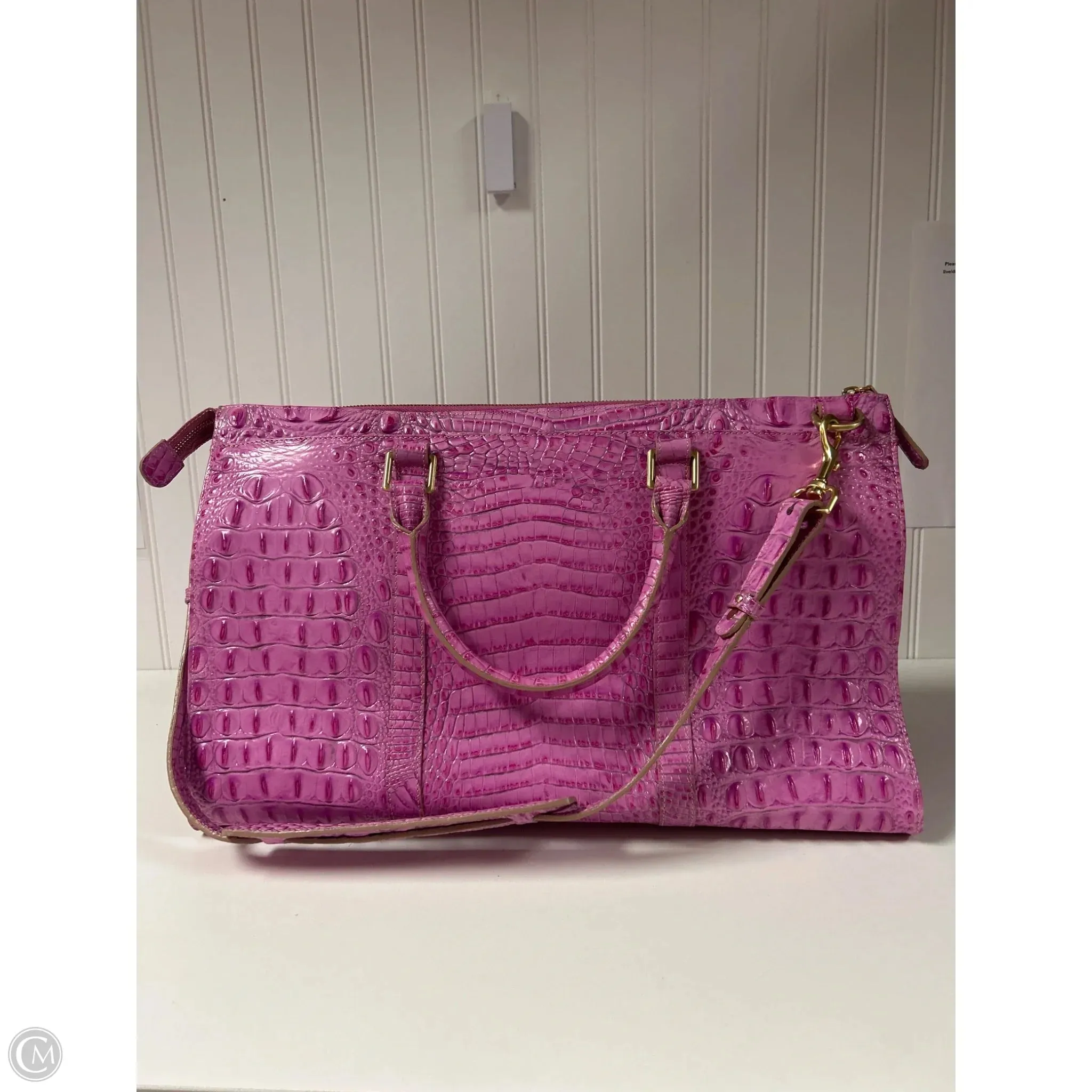 Tote Designer By Brahmin, Size: Large
