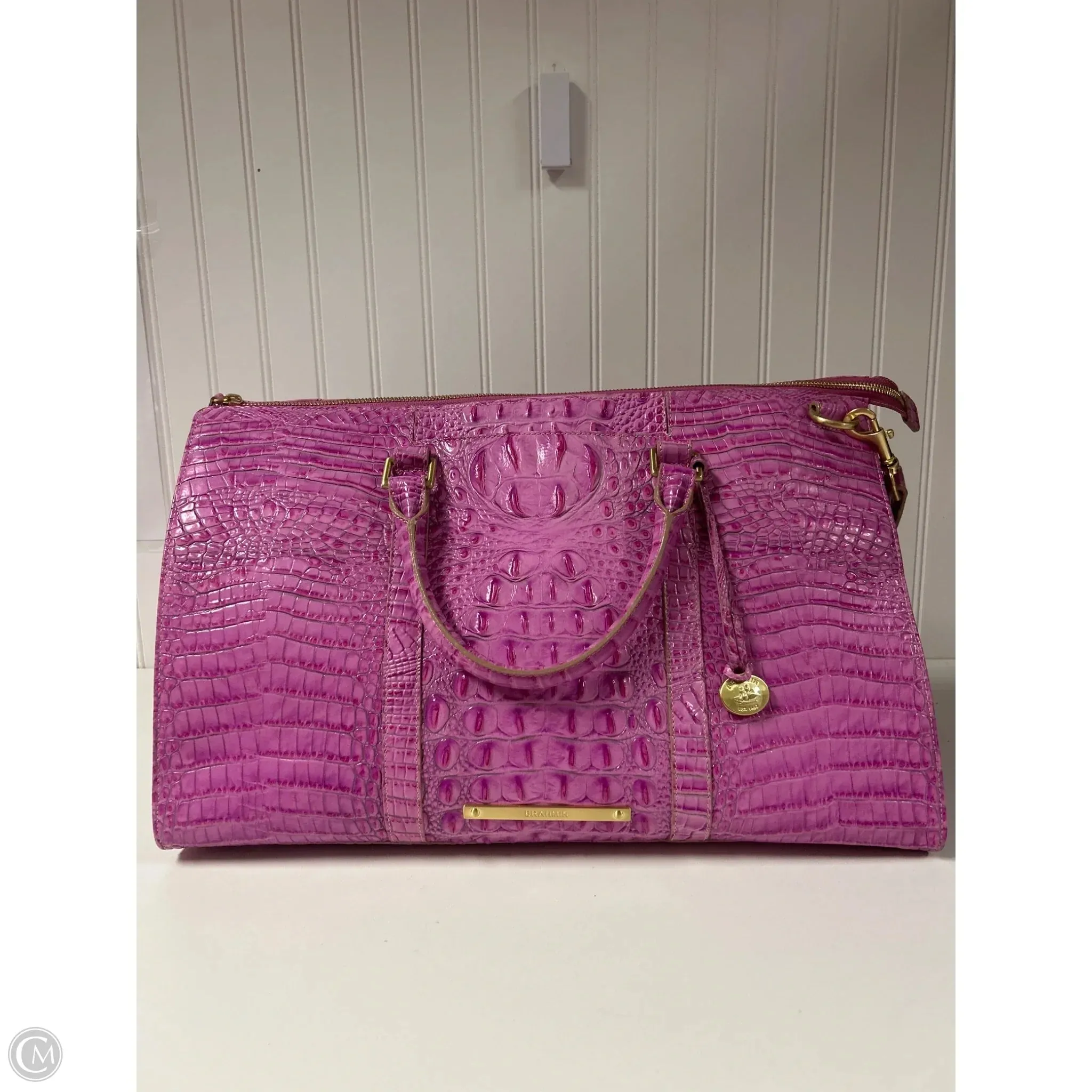 Tote Designer By Brahmin, Size: Large