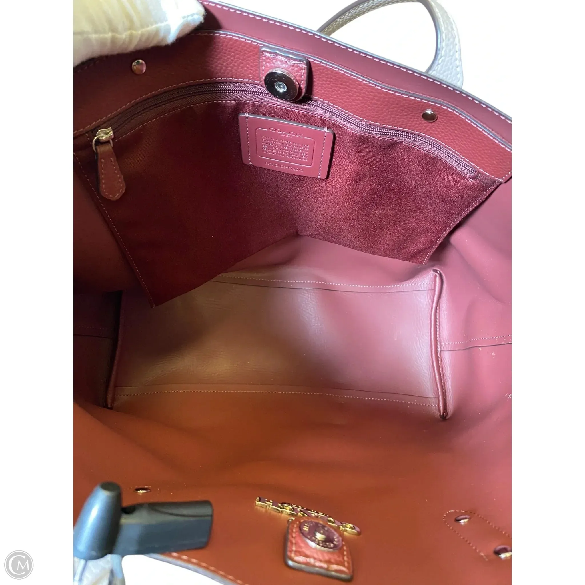 Tote Designer By Coach, Size: Large