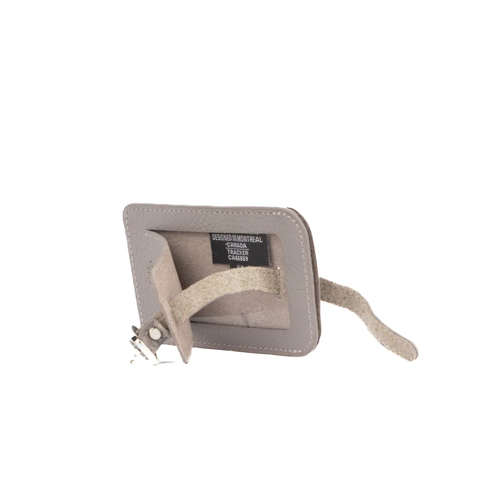Tracker Leather Luggage Tag