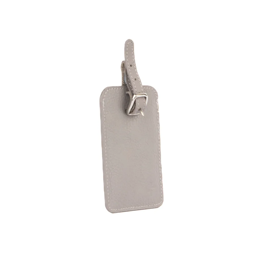 Tracker Leather Luggage Tag