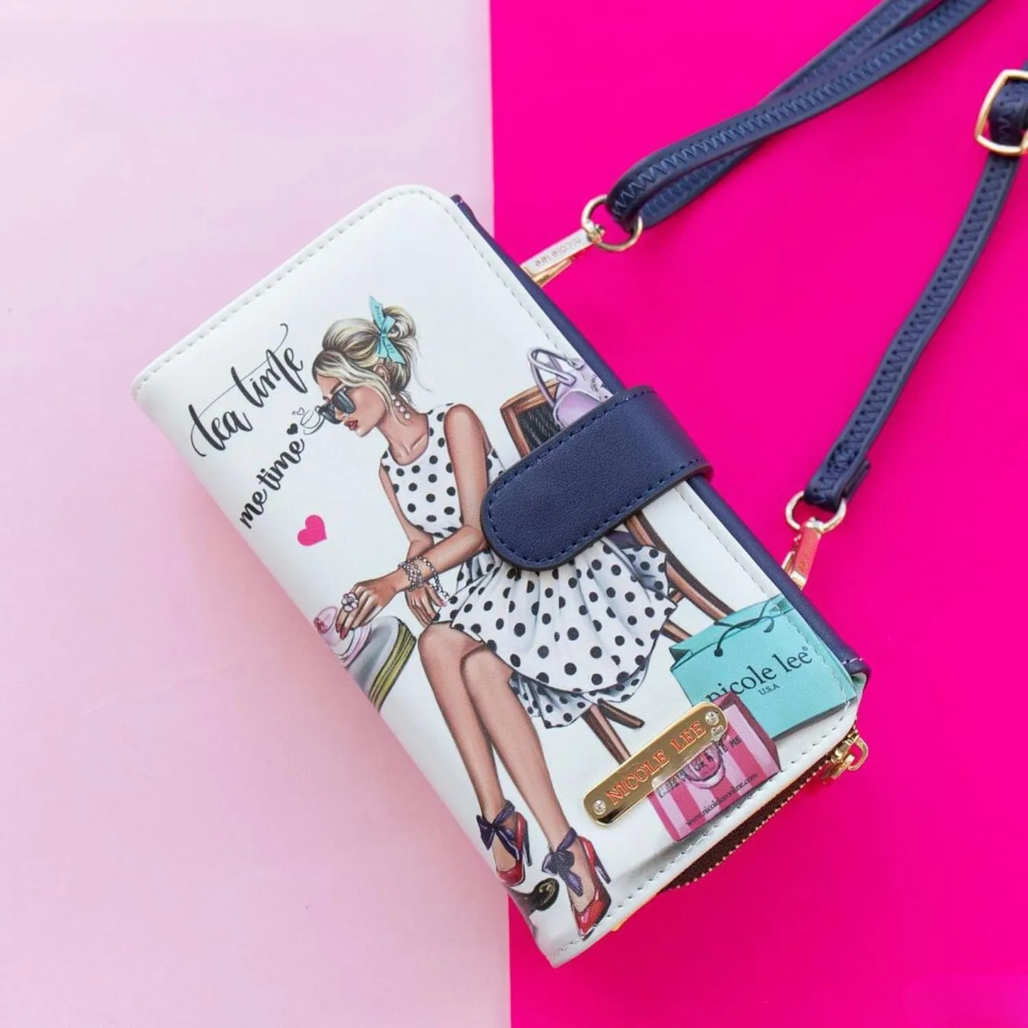 TRIFOLD PHONE CASE CROSSBODY WALLET