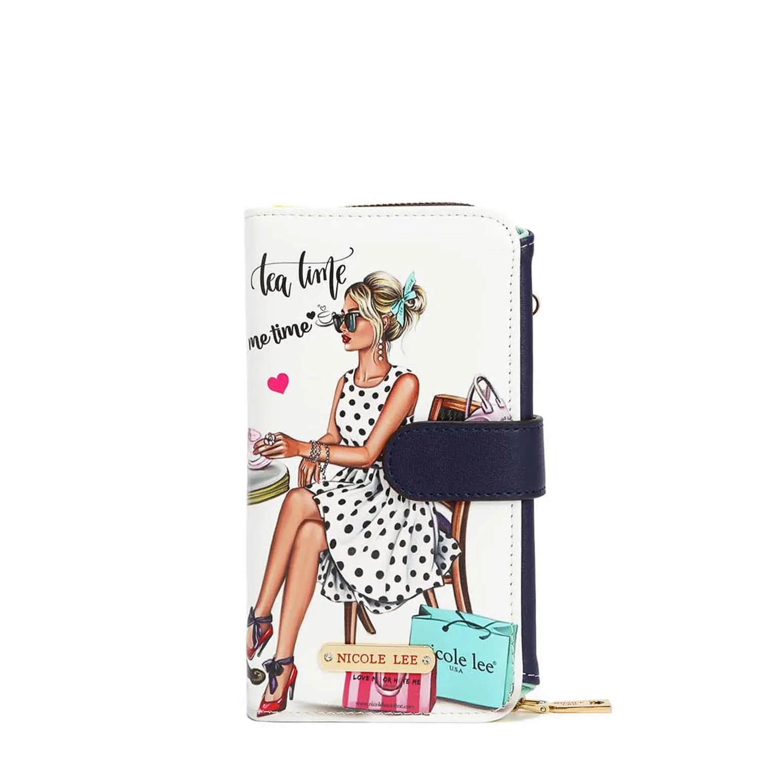 TRIFOLD PHONE CASE CROSSBODY WALLET