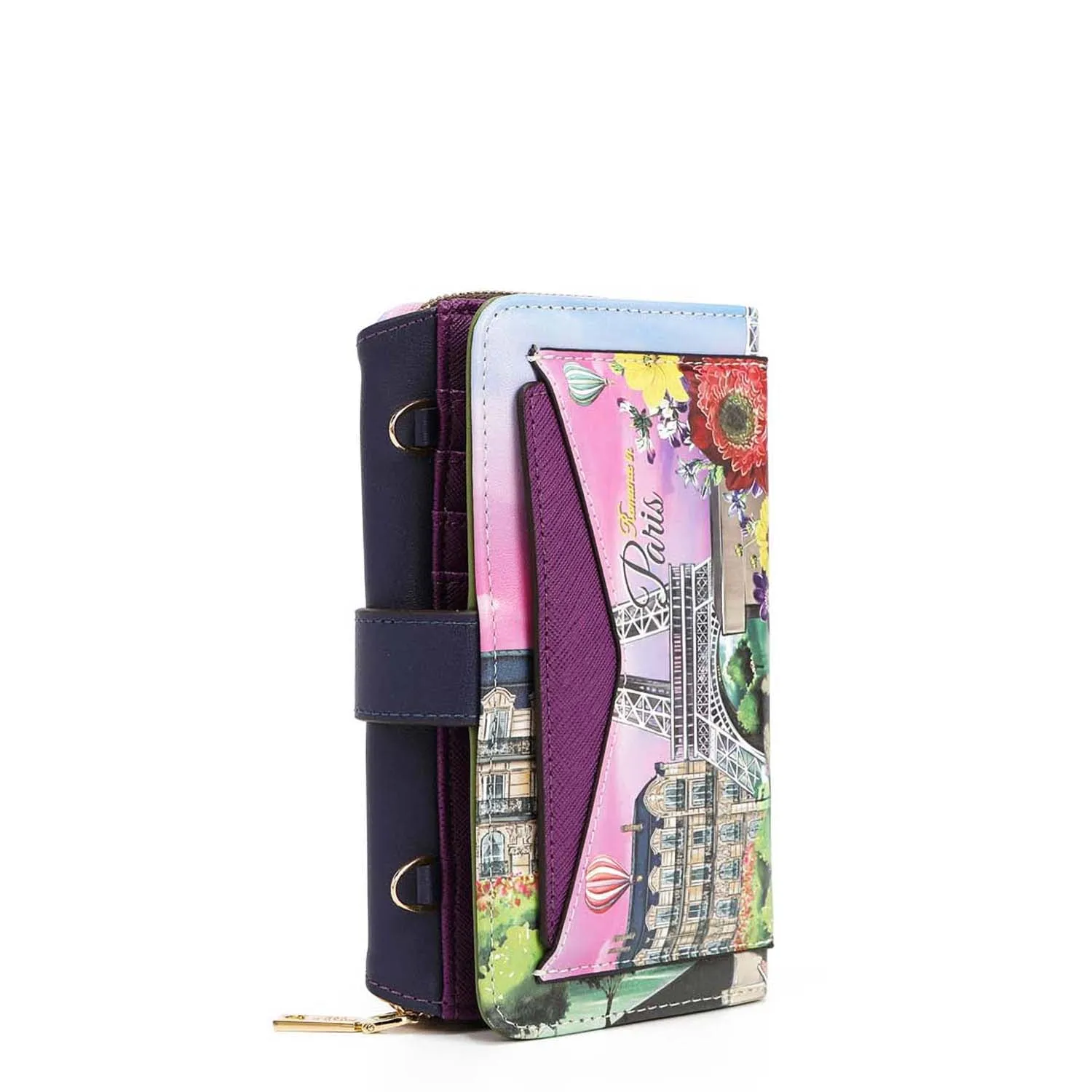 TRIFOLD PHONE CASE CROSSBODY WALLET