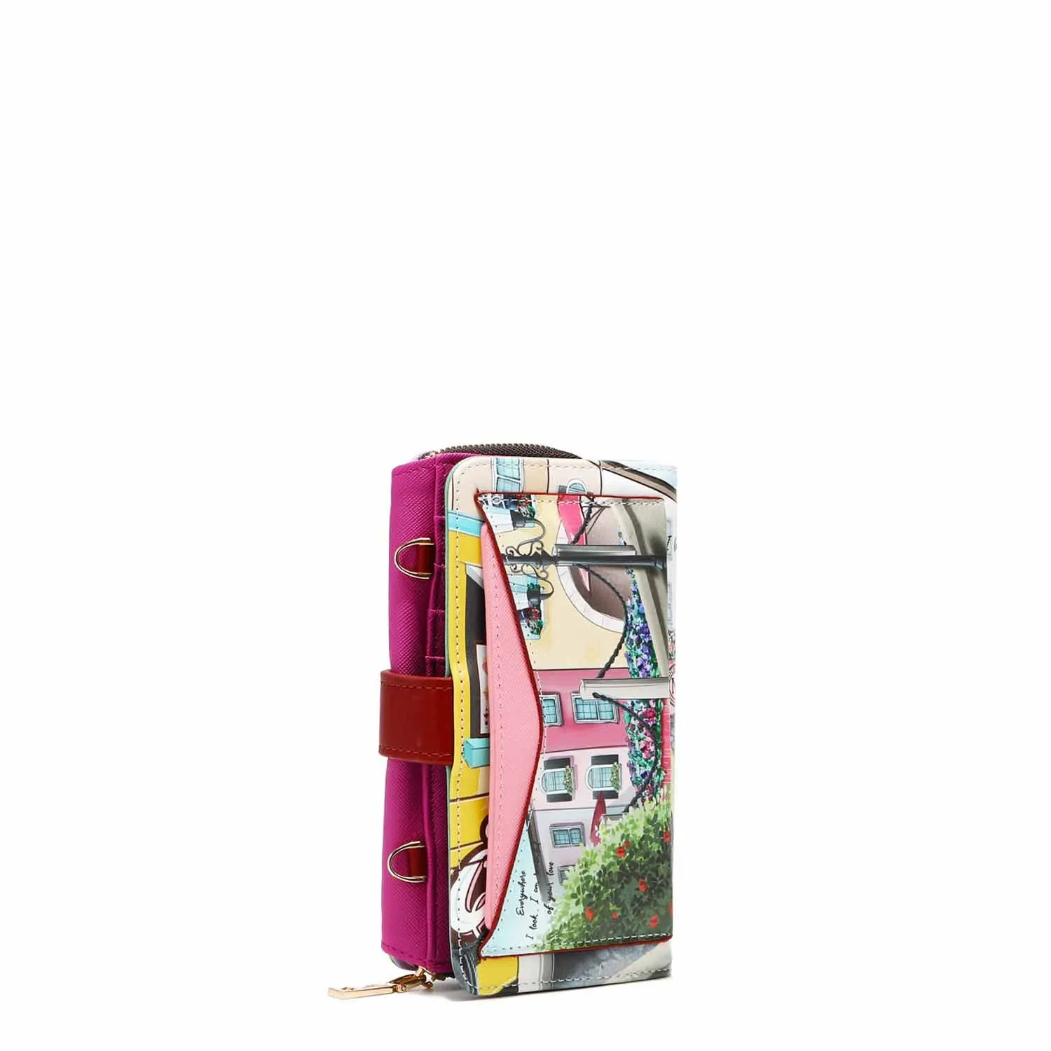 TRIFOLD PHONE CASE CROSSBODY WALLET