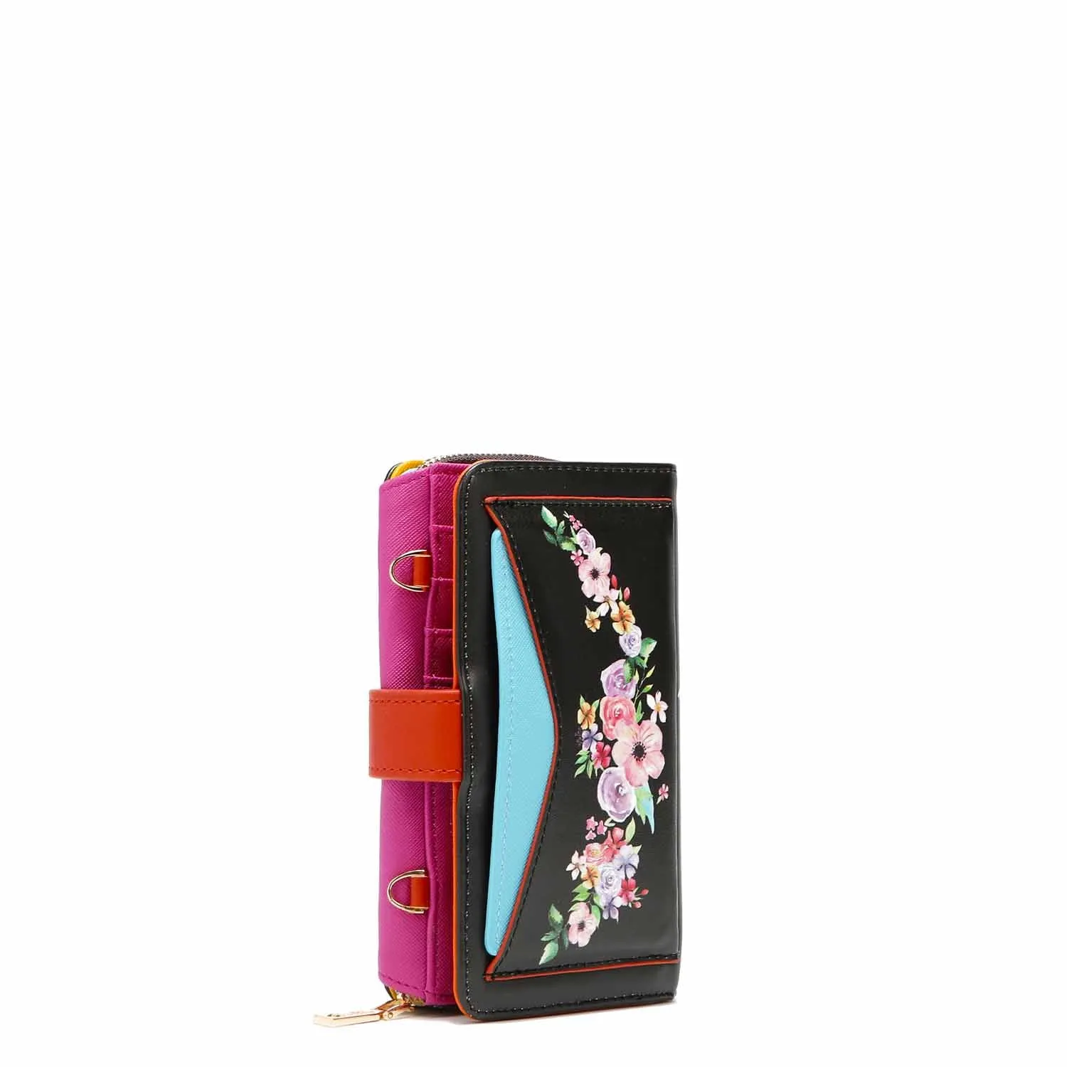 TRIFOLD PHONE CASE CROSSBODY WALLET