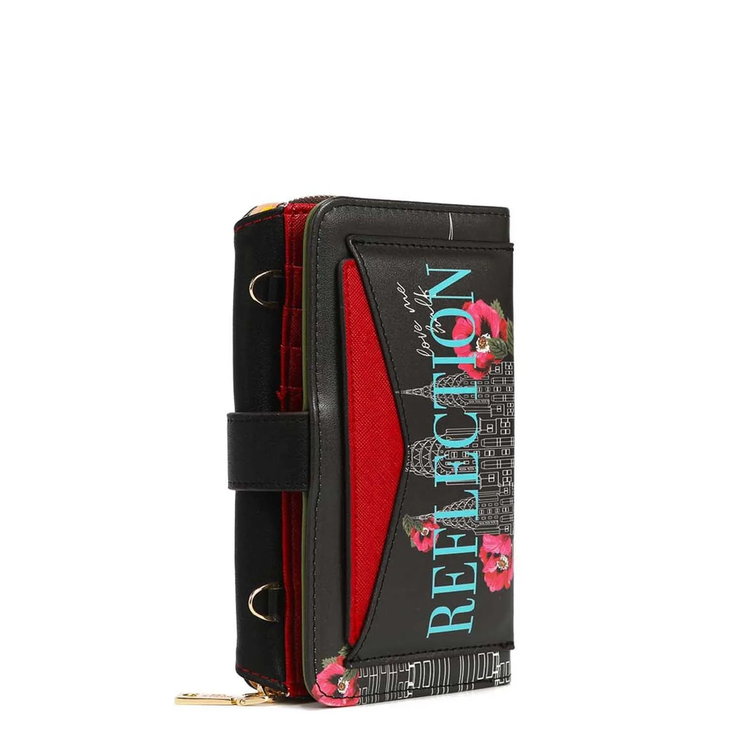 TRIFOLD PHONE CASE CROSSBODY WALLET