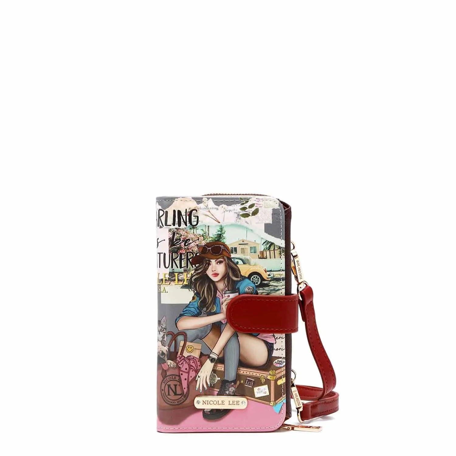 TRIFOLD PHONE CASE CROSSBODY WALLET
