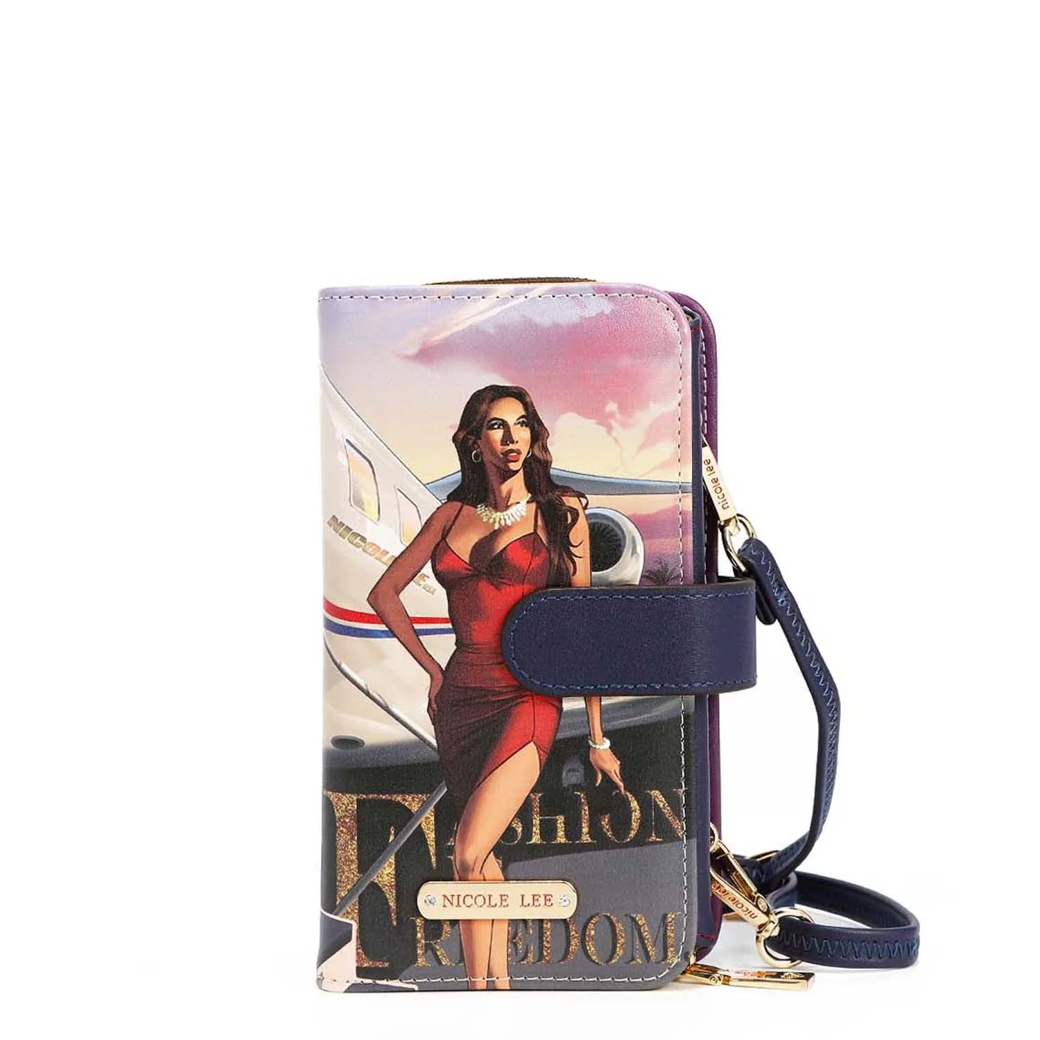 TRIFOLD PHONE CASE CROSSBODY WALLET