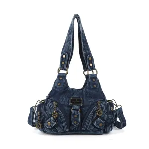 Vintage Denim Crossbody Wallet & Pures