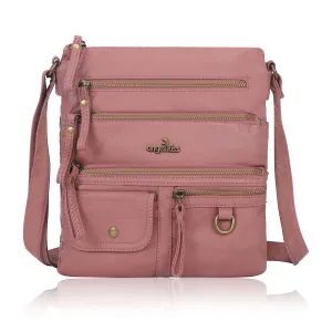 Vintage solid color fashion crossbody bag