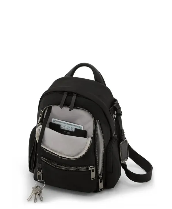 VOYAGEUR Celina Small Backpack - Black/Gunmetal